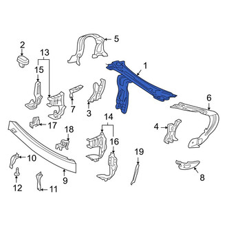 Mercedes-Benz OE - Front Radiator Support Tie Bar