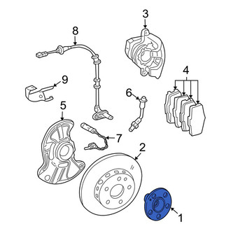 Mercedes-Benz OE - Front Wheel Hub