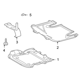 Mercedes-Benz OE - Radiator Support - Splash Shields (Base)