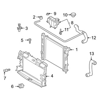 Mercedes-Benz OE - Cooling - Radiator & Components (Base Sedan)