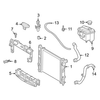 Mercedes-Benz OE - Cooling - Radiator & Components (Sedan 1.8L)