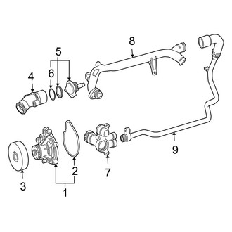 Mercedes-Benz OE - Cooling - Water Pump (Sedan 1.8L)