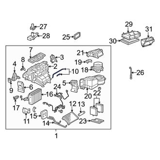 Mercedes-Benz OE - HVAC Mode Door Lever Link