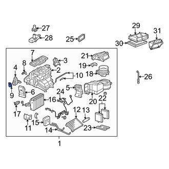 Mercedes-Benz OE - HVAC Air Inlet Door Actuator