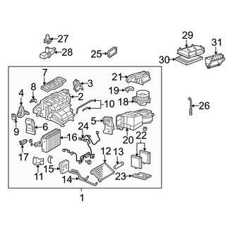 Mercedes-Benz OE - Air Conditioner & Heater - Evaporator & Heater Components