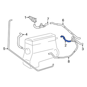 Mercedes-Benz OE - HVAC Heater Hose
