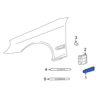 Mercedes-Benz OE - Right Fender Molding