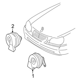 Mercedes-Benz OE - Electrical - Horn (Sedan)