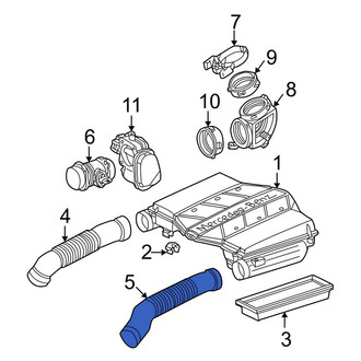 Mercedes-Benz OE - Right Engine Air Intake Hose