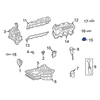 Mercedes-Benz OE - Engine Oil Filler Tube