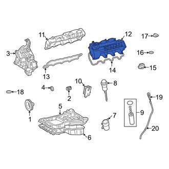 Mercedes-Benz OE - Left Engine Valve Cover