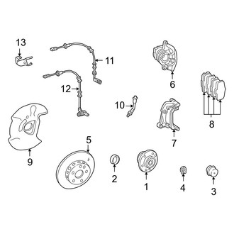 Mercedes-Benz OE - Front Suspension - Brake Components