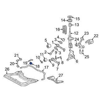 Mercedes-Benz OE - Rear Suspension Stabilizer Bar Bushing