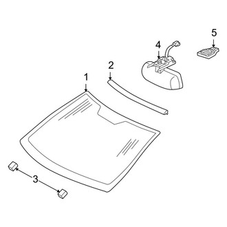 Mercedes-Benz OE - Windshield - Glass