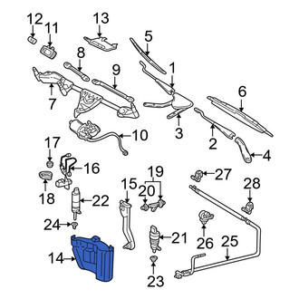 Mercedes-Benz OE - Front Washer Fluid Reservoir
