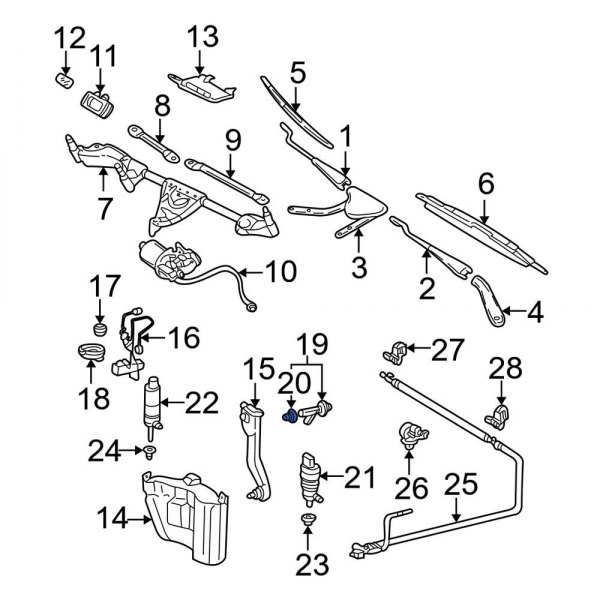 Washer Fluid Level Sensor Seal