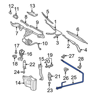 Mercedes-Benz OE - Front Windshield Washer Hose