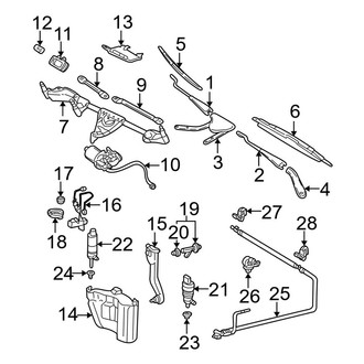Mercedes-Benz OE - Windshield - Wiper & Washer Components