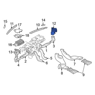 Mercedes-Benz OE - Right Dashboard Air Vent