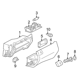 Mercedes-Benz OE - Instrument Panel - Glove Box