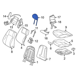 Mercedes-Benz OE - Rear Center Headrest