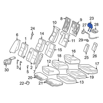 Mercedes-Benz OE - Rear Center Headrest