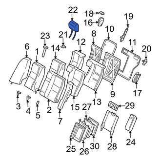 Mercedes-Benz OE - Rear Outer Headrest
