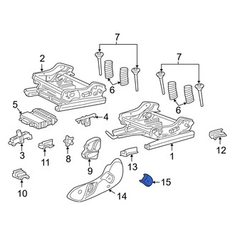 Mercedes-Benz OE - Left Seat Frame Trim Panel Screw Cap