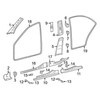 Mercedes-Benz OE - Pillars, Rocker & Floor - Interior Trim