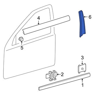 Mercedes-Benz OE - Front Right Door Applique
