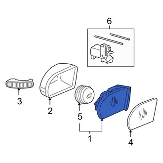 Mercedes-Benz OE - Front Left Door Mirror