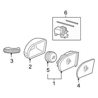Mercedes-Benz OE - Front Door - Outside Mirrors