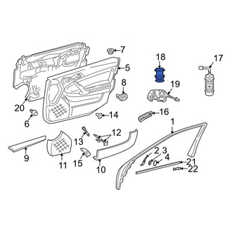 Mercedes-Benz OE - Front Left Door Window Switch