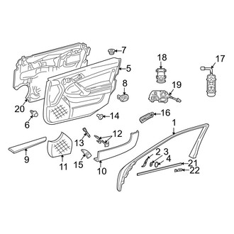 Mercedes-Benz OE - Front Door - Interior Trim