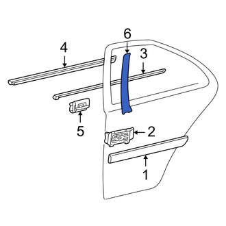 Mercedes-Benz OE - Front Right Door Applique