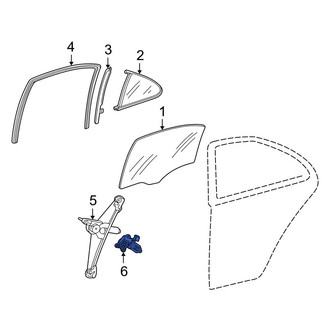 Mercedes-Benz OE - Rear Right Window Motor