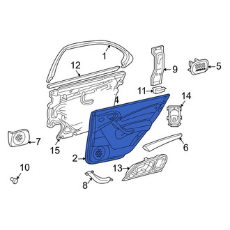 Mercedes-Benz OE - Front Right Inner Door Interior Trim Panel