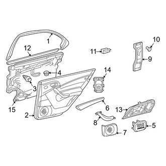 Mercedes-Benz OE - Rear Door - Interior Trim (Wagon)
