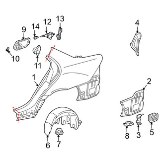 Mercedes-Benz OE - Quarter Panel & Components (Sedan)