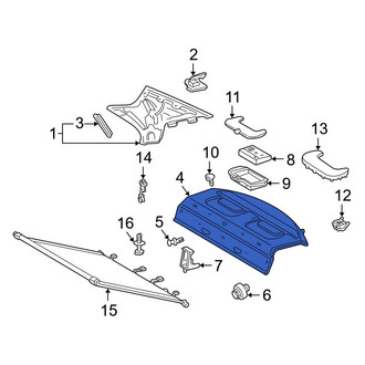 Mercedes-Benz OE - Rear Package Tray Trim