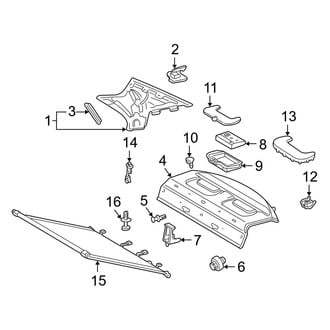 Mercedes-Benz OE - Quarter Panel - Interior Trim (Base Sedan)