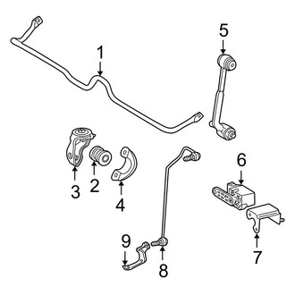 Mercedes-Benz OE - Rear Suspension - Stabilizer Bar & Components (Sedan)