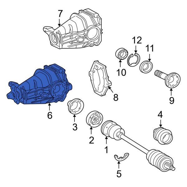 MercedesBenz OE 203350856480 Rear Differential