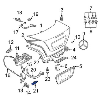 Mercedes-Benz OE - Cowl Water Deflector Clip