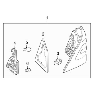 Mercedes-Benz OE - Rear Lamps - Combination Lamps (Base Sedan)