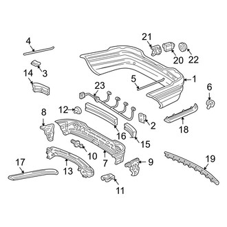 Mercedes-Benz OE - Rear Bumper - Bumper & Components (Base Sedan)