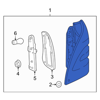 Mercedes-Benz OE - Left Tail Light Assembly