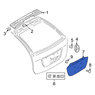 Mercedes-Benz OE - Front License Plate Bracket