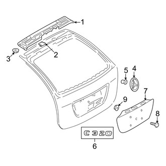 Mercedes-Benz OE - Lift Gate - Exterior Trim (Base Wagon)