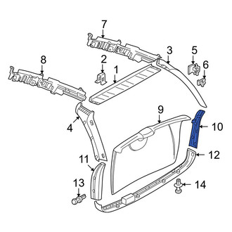 Mercedes-Benz OE - Rear Right Lower Liftgate Trim Cover